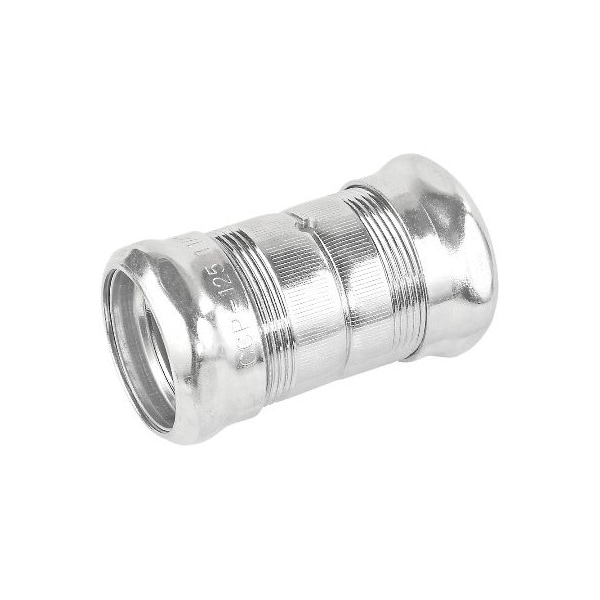 Southwire EMT Coupling, 3-1/2 in, Compression, Steel, Zinc plated CSLP-350 - main